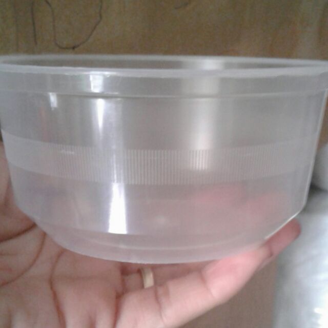 Thố nhựa đựng chè 360ml kèm nắp bằng - 1 lốc 50 cái