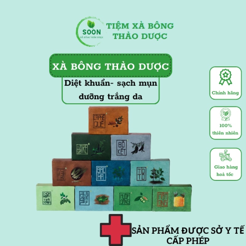 Xà bông sinh dược Tiệm Xà Bông Thảo Dược chiết xuất hoàn toàn từ thiên nhiên