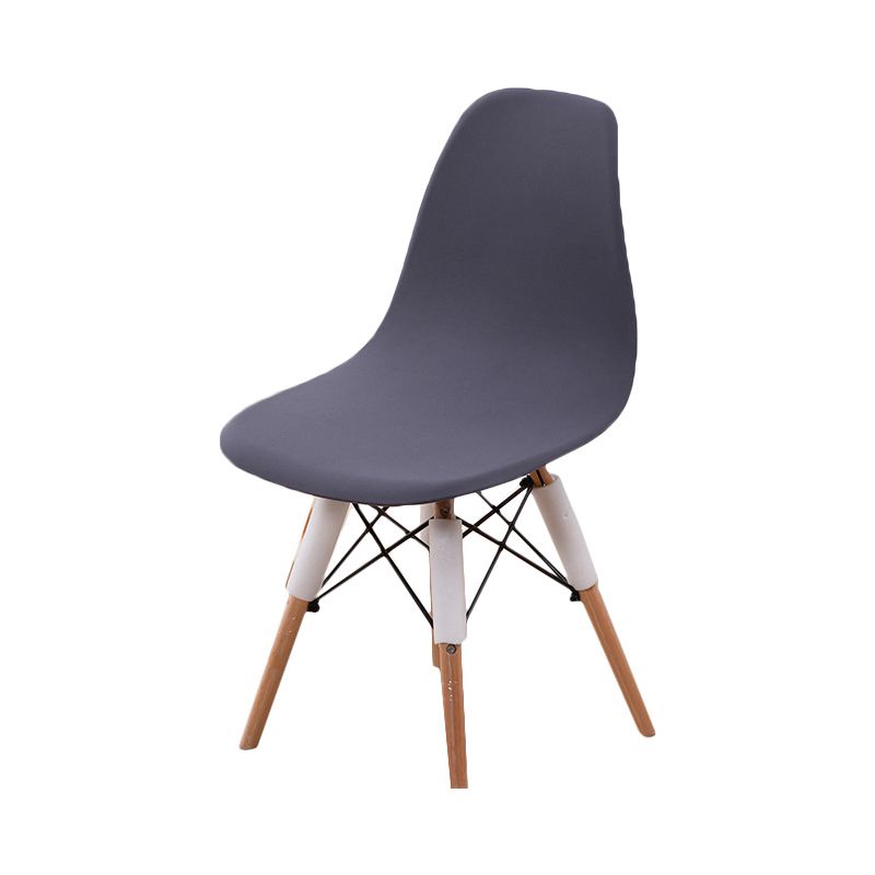 1pc Slipcover Chair Cover Stretch Removable Shell Home Dining Washable Armless Seat
