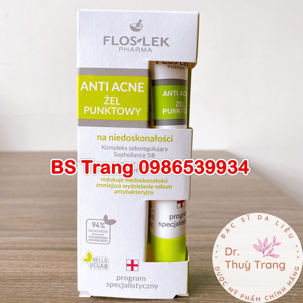 [Tem QR Chính Hãng] Gel chấm m.ụn Floslek 20ml  - giảm m.ụn hiệu quả