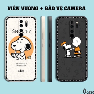 Ốp lưng Xiaomi Redmi Note 8 Pro / Redmi 9 in hình chú chó dễ thương cạnh viền vuông có bảo vệ camera