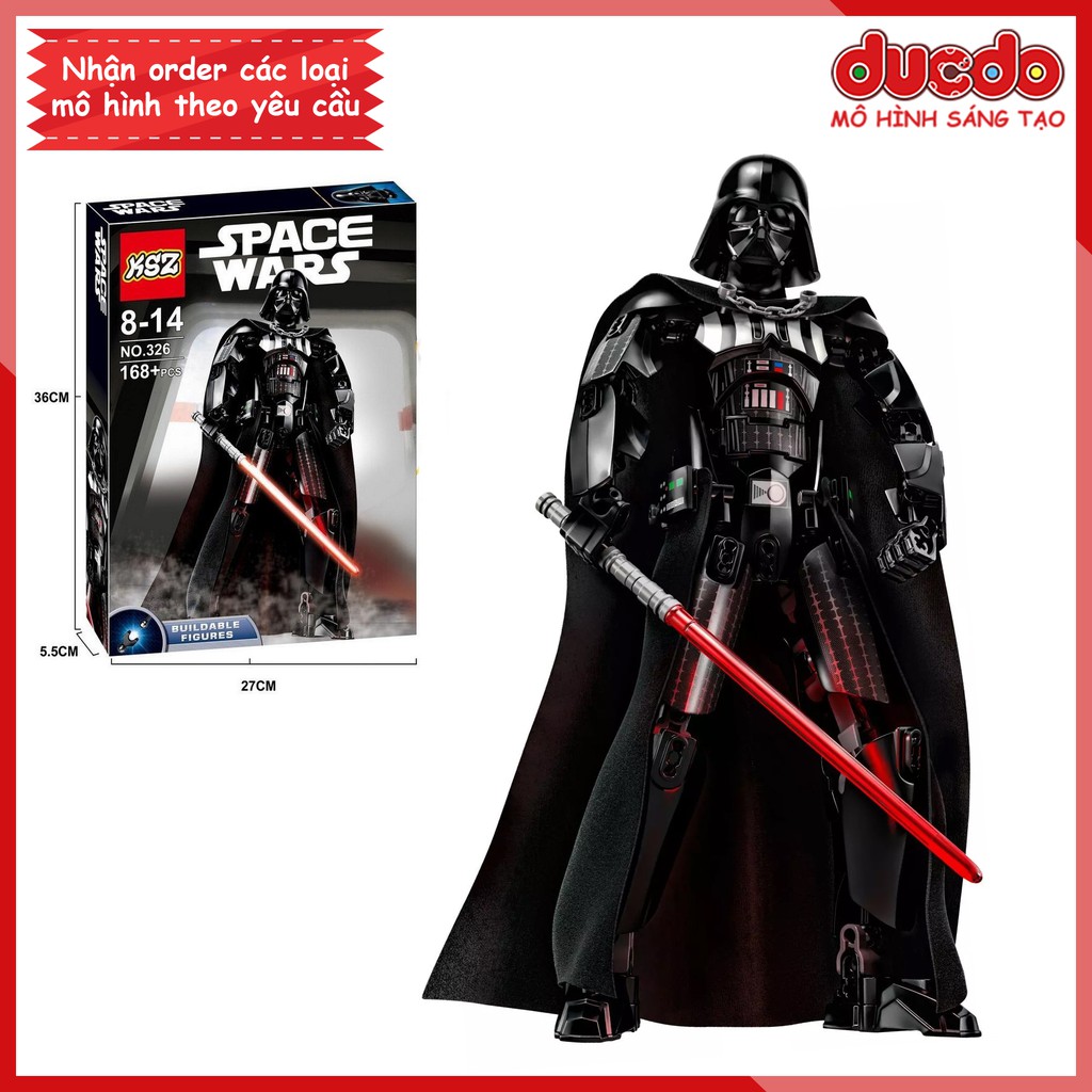 (Đóng túi) KSZ326 Lắp ghép Darth Vader phiên bản 2.0 - Đồ chơi Xếp hình Mô hình Minifigures Star wars 75534