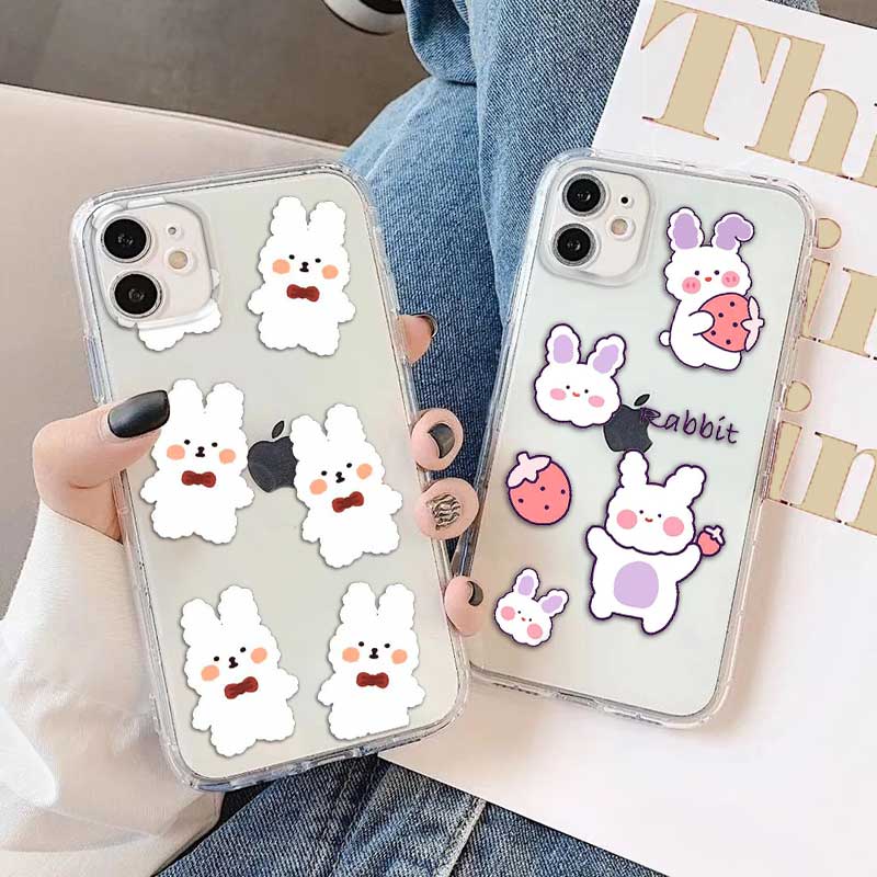 Ốp lưng điện thoại Meizu M3S M3 M5 M6 Note M5C M6S M6T 2 hình thỏ