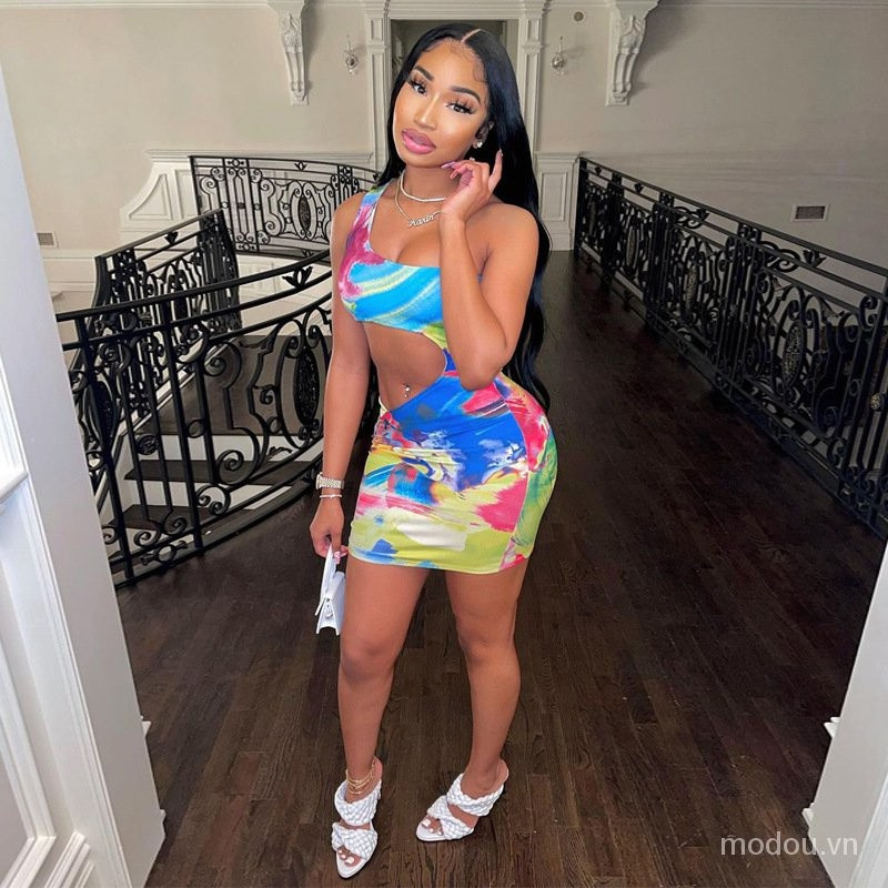 Đầm trễ vai phối dây rút dáng ôm phong cách quyến rũ cho nữ