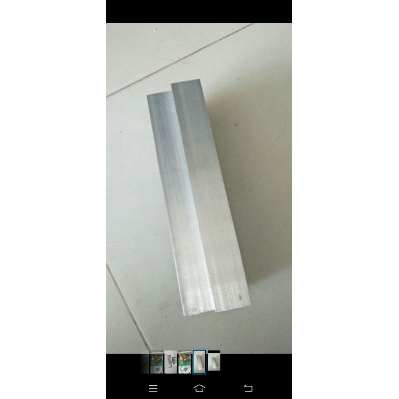 Nhôm   2 u dài 22 cm dùng lắp ráp amply cục đẩy