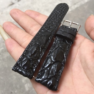 Dây da đồng hồ gai tay cá sấu