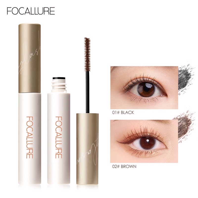 (vỏ hộp hồng) Mascara FOCALLURE giúp chuốt lông mi dài cong và đều kích thước đầu cọ 3mm 6g (vỏ hộp hồng)