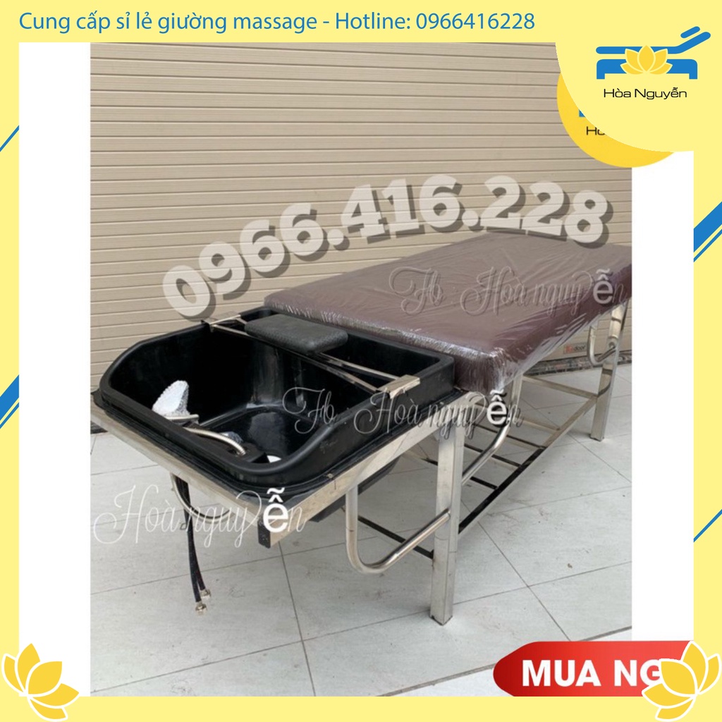 Giường Gội Đầu Inox, thiết kế sang trọng