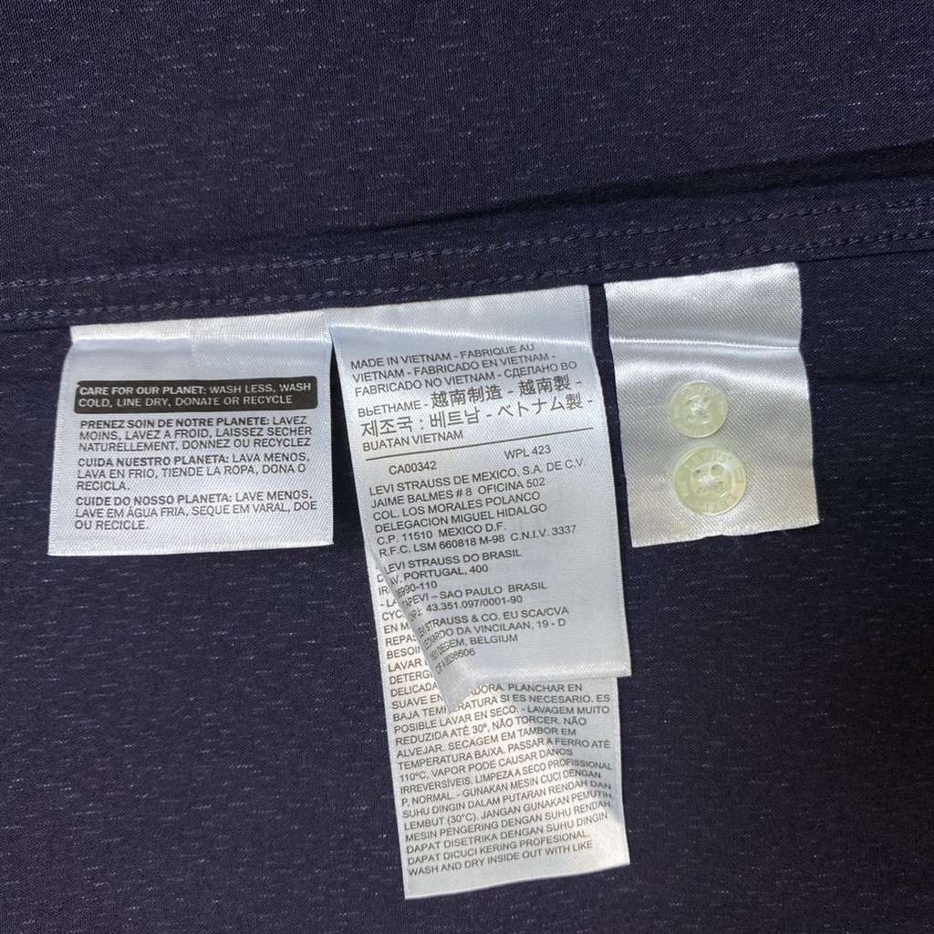 Xả kho lẻ size Áo sơ mi nam dài tay Levi's-San francisco Xuất dư
