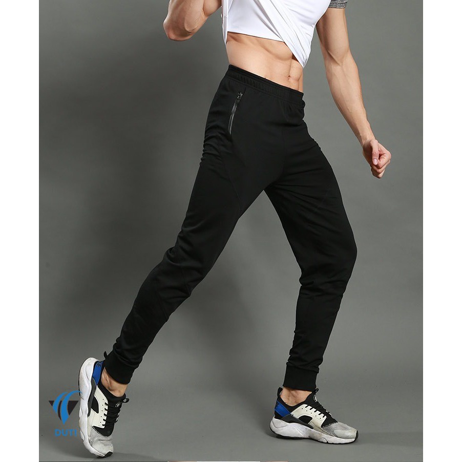 Quần jogger nam màu đen trơn phong cách thể thao Duti JGBK01 | BigBuy360 - bigbuy360.vn