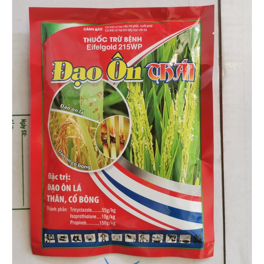 Đạo ôn thái 100gr - trừ nấm bệnh đạo ôn lá , thân , cổ bông trên lúa với 3 hoạt chất mạnh Tricyclazole, Propine