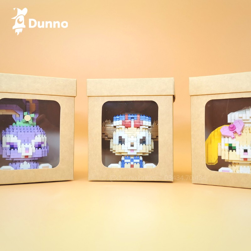 Hộp trưng bày, Hộp quà Nanoblocks Size dưới 12cm kraft Vintage Châu Âu 320gsm - size 12x10x10cm nắp rời | BigBuy360 - bigbuy360.vn