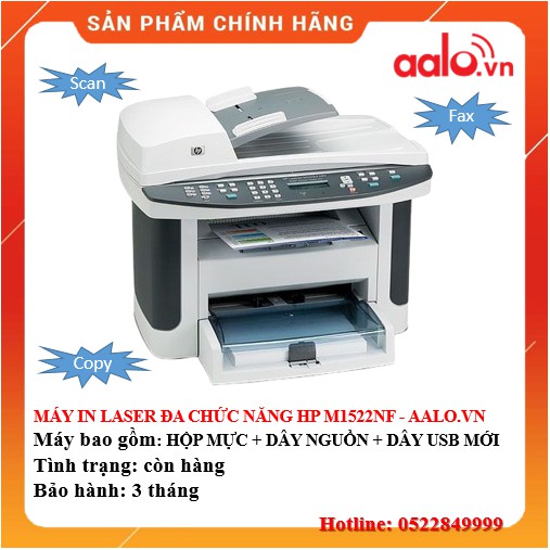 MÁY IN LASER ĐA CHỨC NĂNG HP M1522NF ĐÃ QUA SỬ DỤNG - AALO.VN