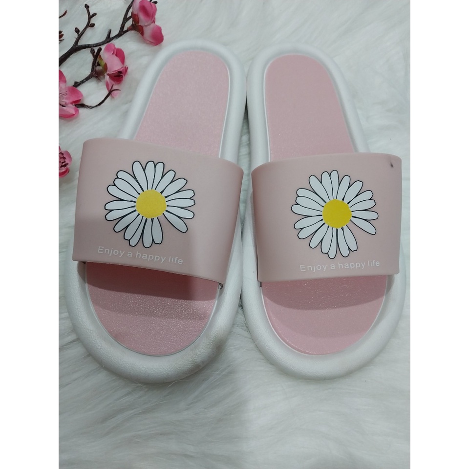 ( Dép Lỗi Nhẹ ) Dép Hoa Cúc Bông Cúc Thời Trang Nữ Quai Ngang HOT TREND.