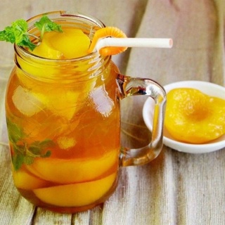 LON 820GR ĐÀO MIẾNG ngâm THÁI LAN