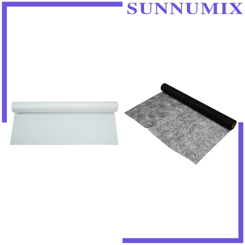 [SUNNIMIX]Double Sided Fusible Non-Woven Interfacing Iron-on Adhesive Lightweight Interfacing Fabric for DIY Craft Making, 44 x 78.74 Inch