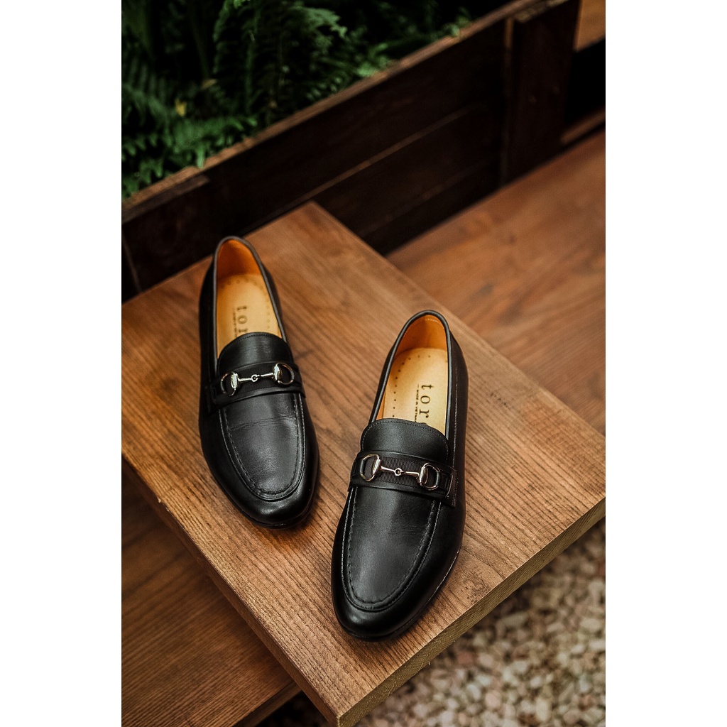 Giày Lười Loafer Nam Đai Dù Da Bò Nguyên Tấm Santoro Mã M661