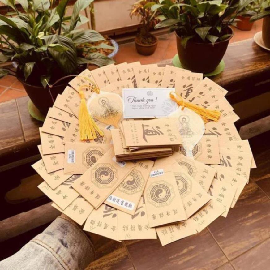 [SHOPEE TRỢ GIÁ] Miếng dán hỷ thần tài linh phù tài lộc để ví, ốp dán điện thoại máy tính bảng