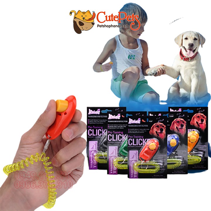 Clicker huấn luyện chó - CutePets Phụ kiện thú cưng Pet Shop Hà Nội