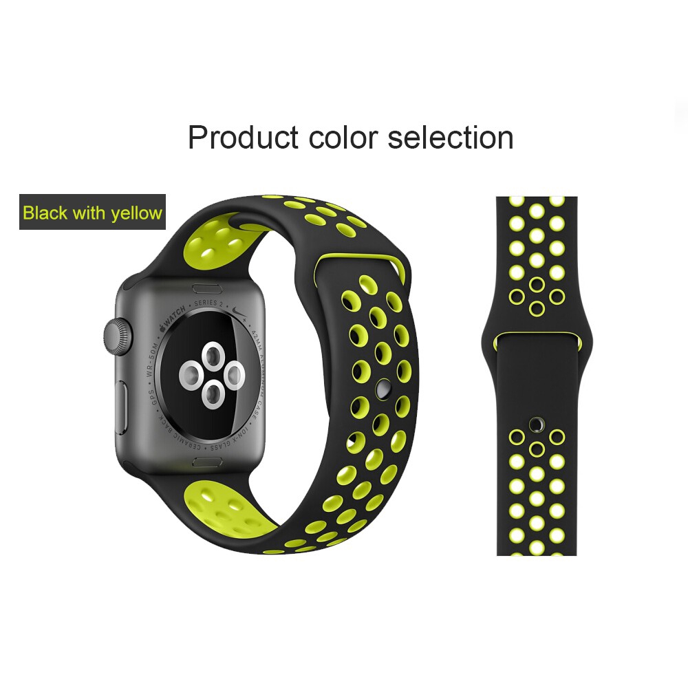 NIKE Dây Đeo Silicon 24 Màu Cho Apple Watch 5 / 4 / 3 / 2 / 1 / 42mm / 38mm