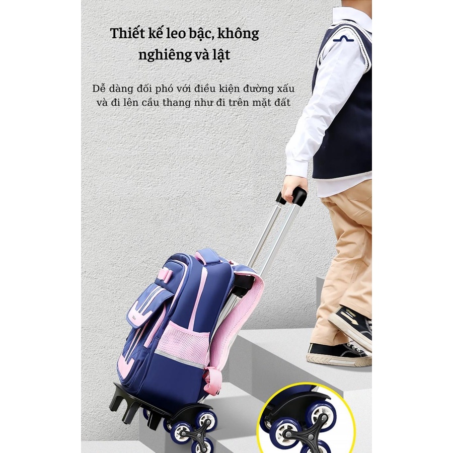 Cần Kéo Cho Balo Kéo 6 Bánh, Cần Kéo Balo Cho Học Sinh Đi Học Hàng Loại 1