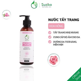 Nước tẩy trang SUZIKO hương hoa hồng làm sạch sâu và cấp ẩm cho da 230ml