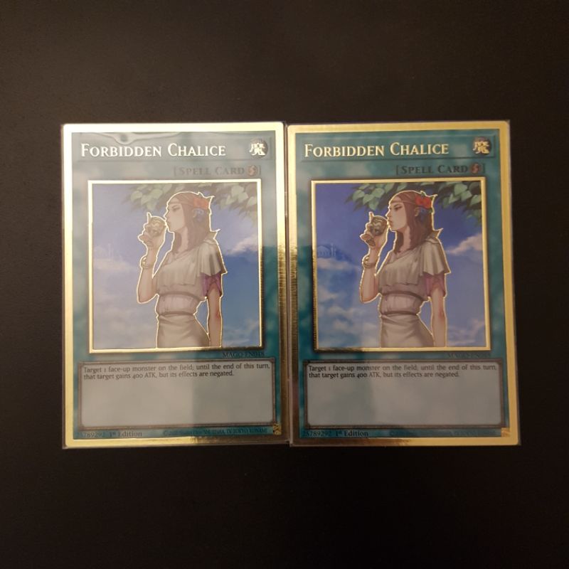 Lá thẻ bài Forbidden Chalice - MAGO-EN048 - Premium Gold Rare 1st Edition
