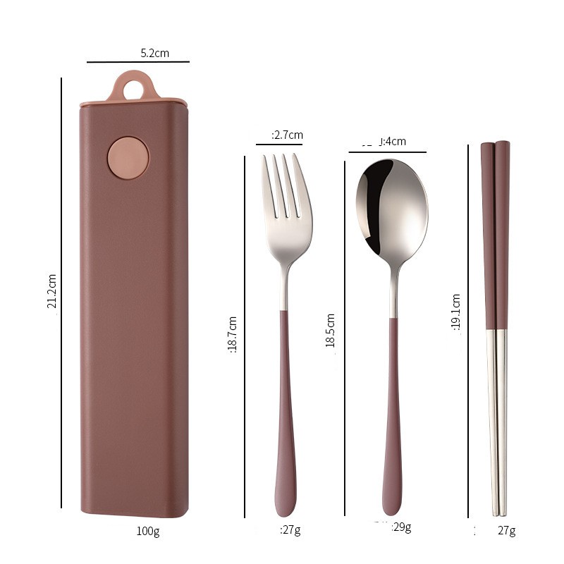 Bộ thìa dĩa đũa văn phòng làm bằng Inox 304, kiểu dáng hiện đại, tinh tế
