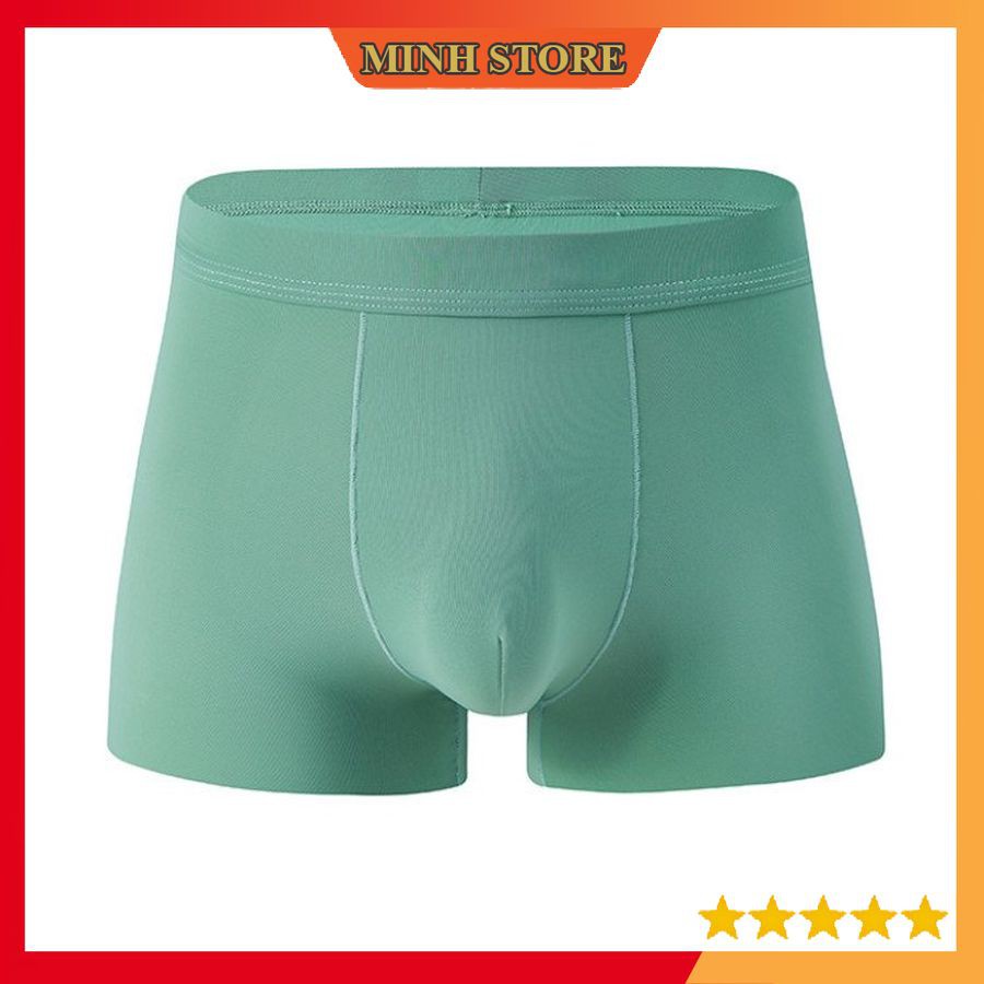 Quần Sịp Boxer Đúc Lụa, SỊP Đùi Nam BOXER không viền Siêu Dai,Mềm Mịn, Thấm Hút Mồ Hôi - MS66