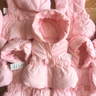 Áo phao gile Gymboree chần bông Pink bé gái