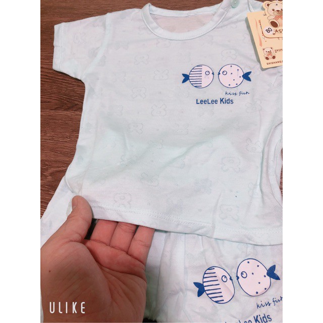 [HOT] Bộ Cotton cộc tay thông hơi Lee lee kids - 0965555021