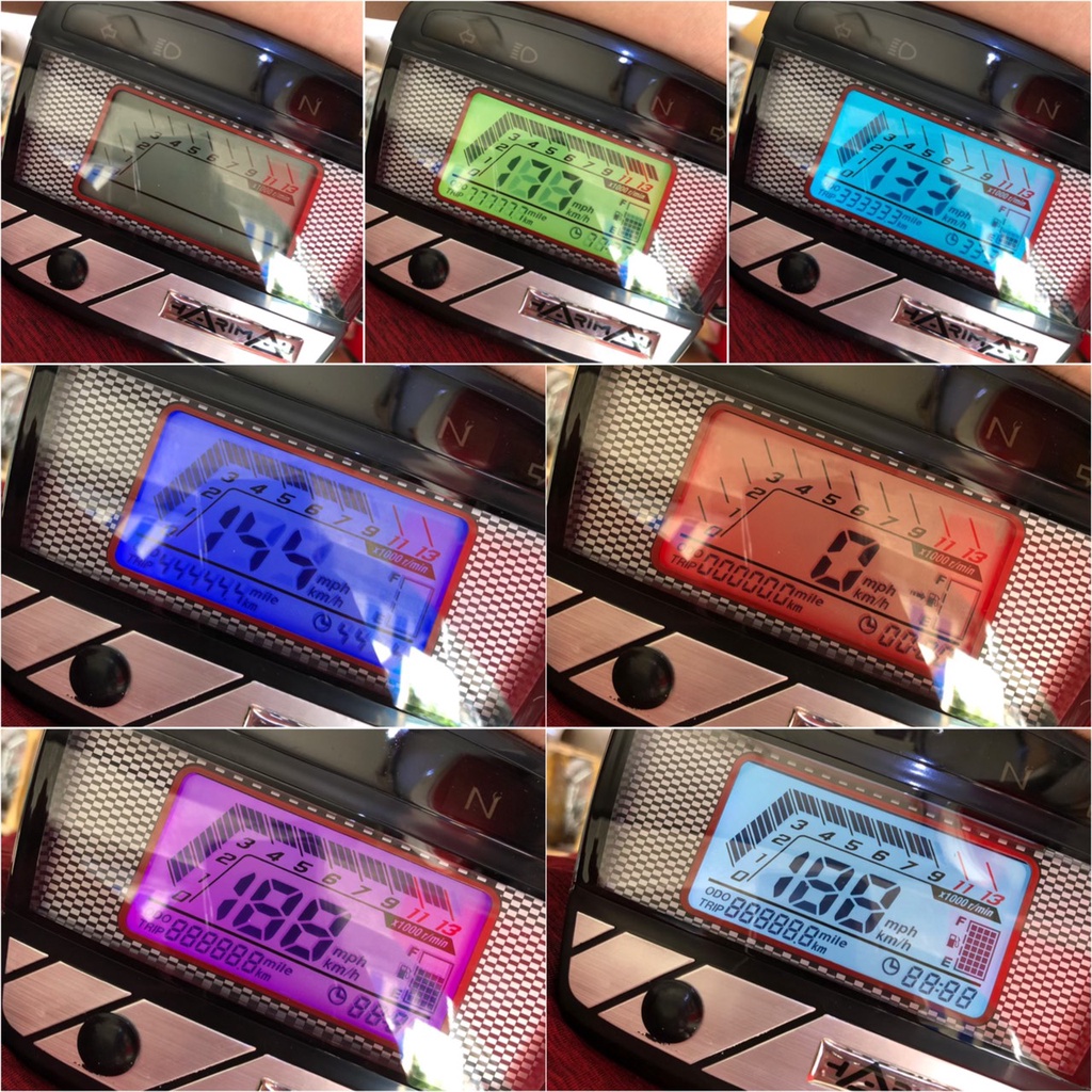 đồng hồ điện tử xe dream 7 màu MS1592