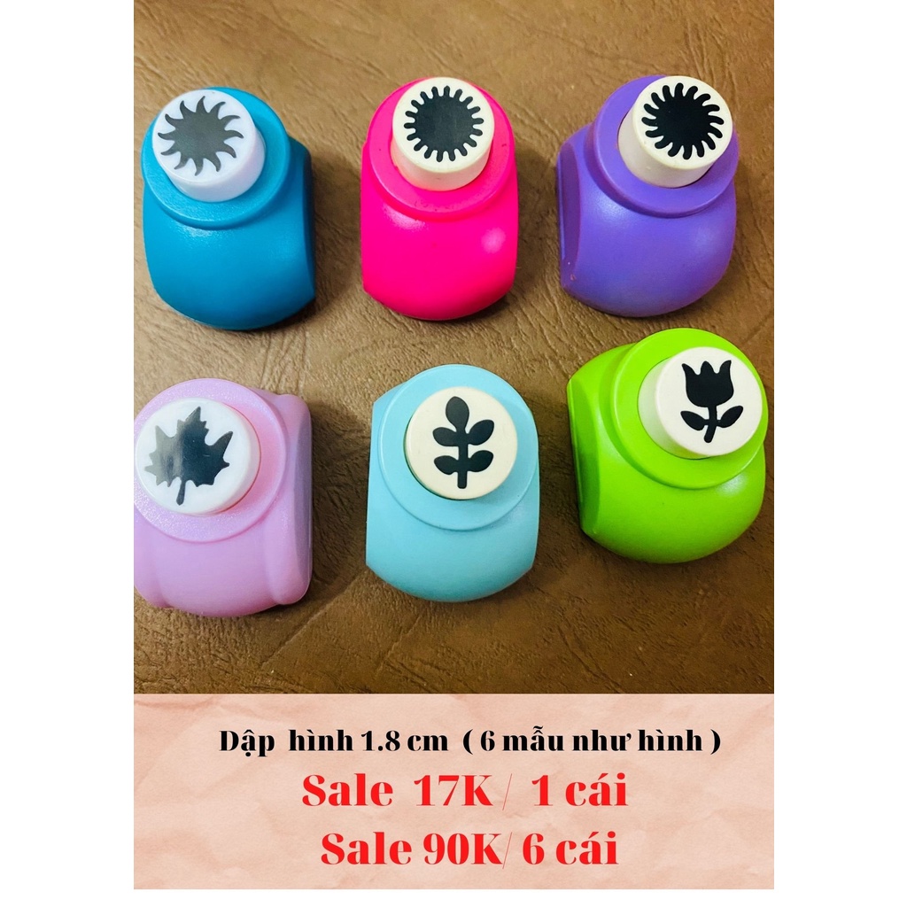 Combo 6 mẫu dập hình 1.8cm