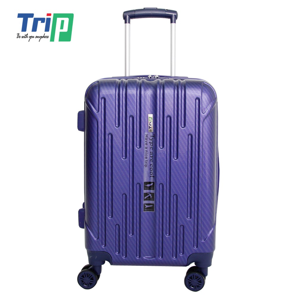 Bộ 2 Vali Chống Trộm TRIP PC053 - Size 50+60cm - Màu Xanh Navy