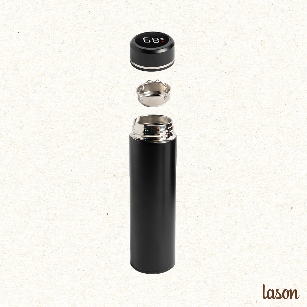 Bình nước giữ nhiệt Black and White hiển thị nhiệt độ 500ml, inox 304 cực kì tốt và đảm bảo