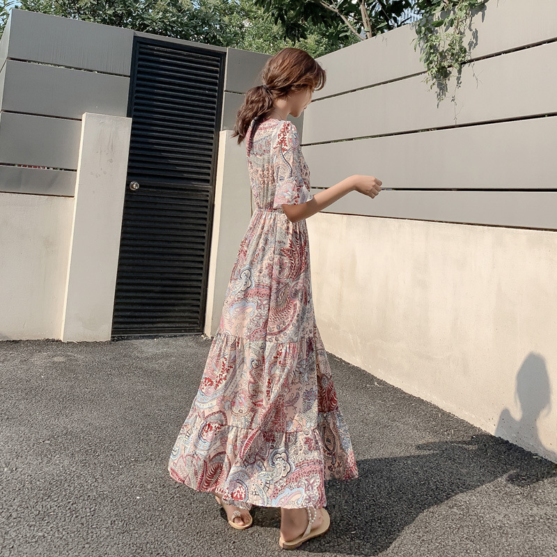 Đầm họa tiết hoa phong cách Pháp 2021 dành cho nữ | BigBuy360 - bigbuy360.vn