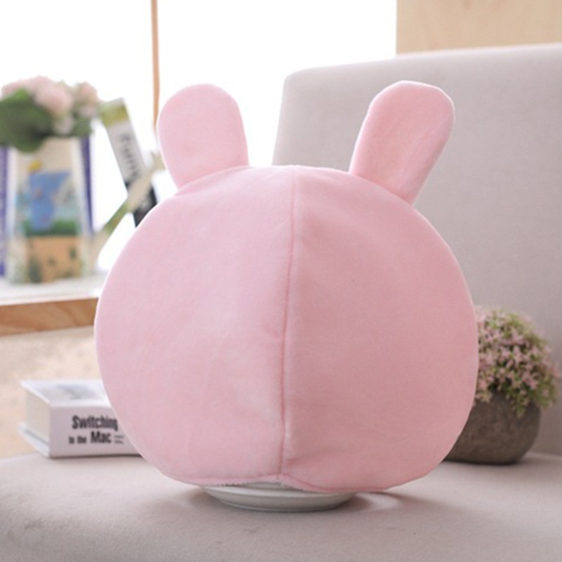 Mũ Tai Thỏ Bằng Lông Nhung Màu Hồng Thêu Họa Tiết Dễ Thương Dùng Làm Đạo Cụ Chụp Ảnh