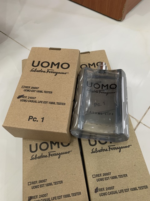 Nước hoa tester uomo casual life 100ml (sx ko nắp như hình)