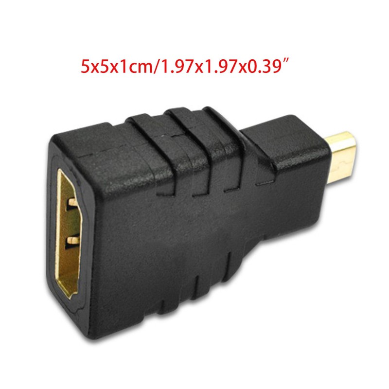 Đầu chuyển đổi cổng MIcro hdmi Type D Male sang hdmi Type A Female dành cho H W3