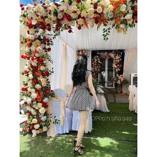 Set áo lụa kèm đai ( kèm ảnh shop chụp )