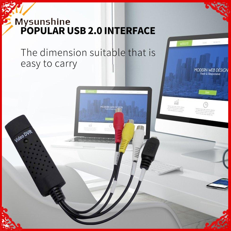 Đen Đầu Chuyển Đổi Usb 2.0 Cho Pc Tv Audio Dvd Dvr Vhs | BigBuy360 - bigbuy360.vn