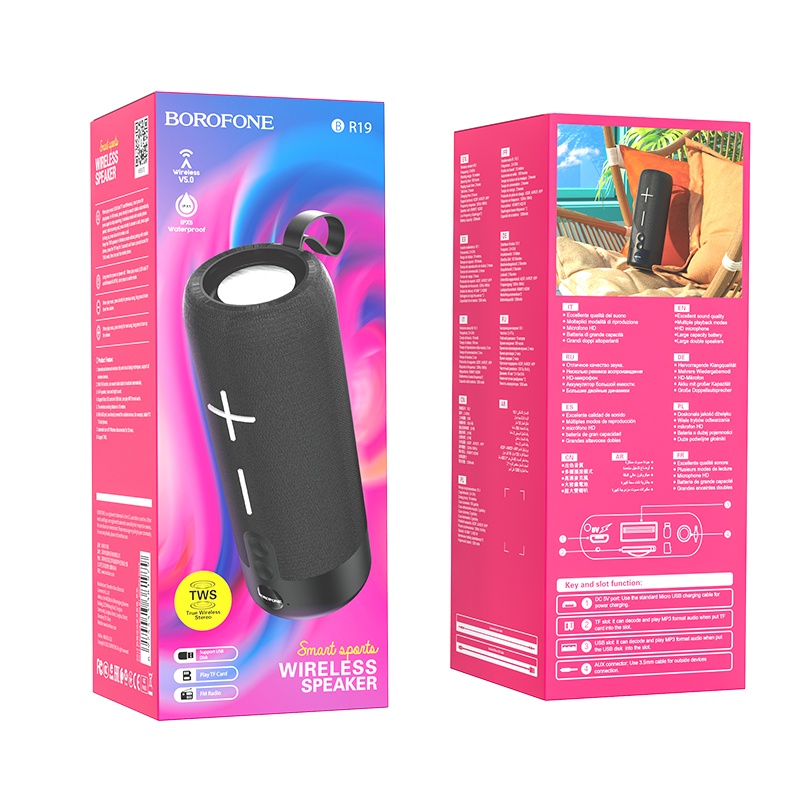 Loa Bluetooth Borofone BR19 âm thanh hay - Bảo hành 12 tháng (Màu ngẫu nhiên)