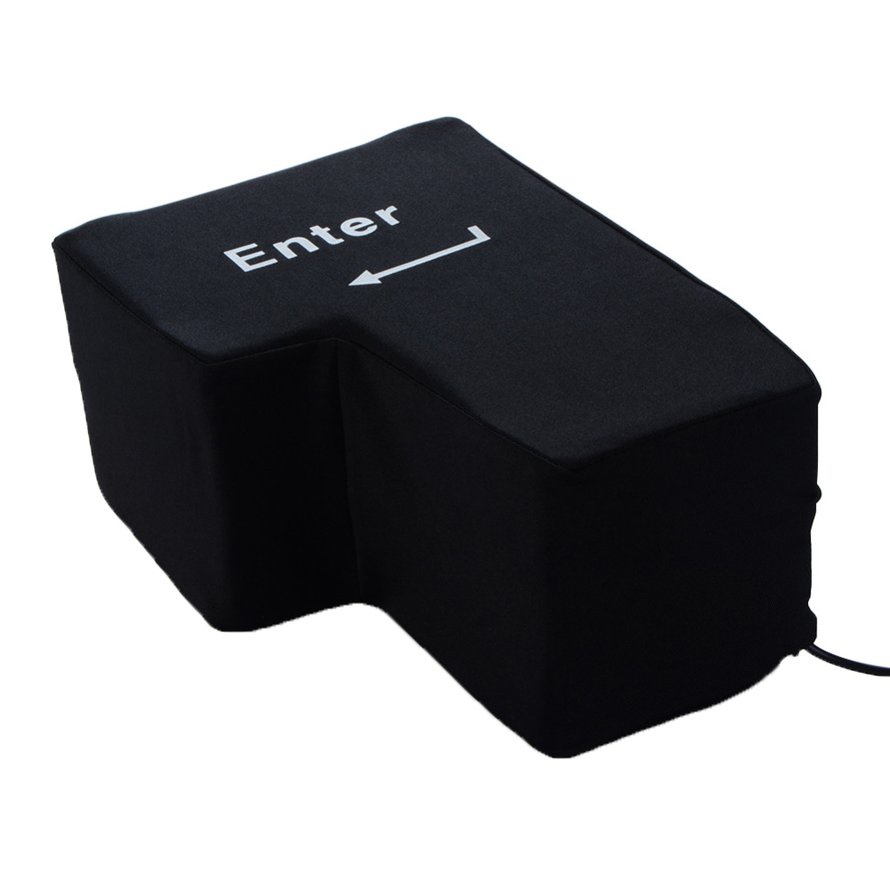 Máy tính Usb Siêu lớn Phím Return Key Nút thông hơi Enter Key Nap Pillow Lỗ thông hơi Nút quay lại