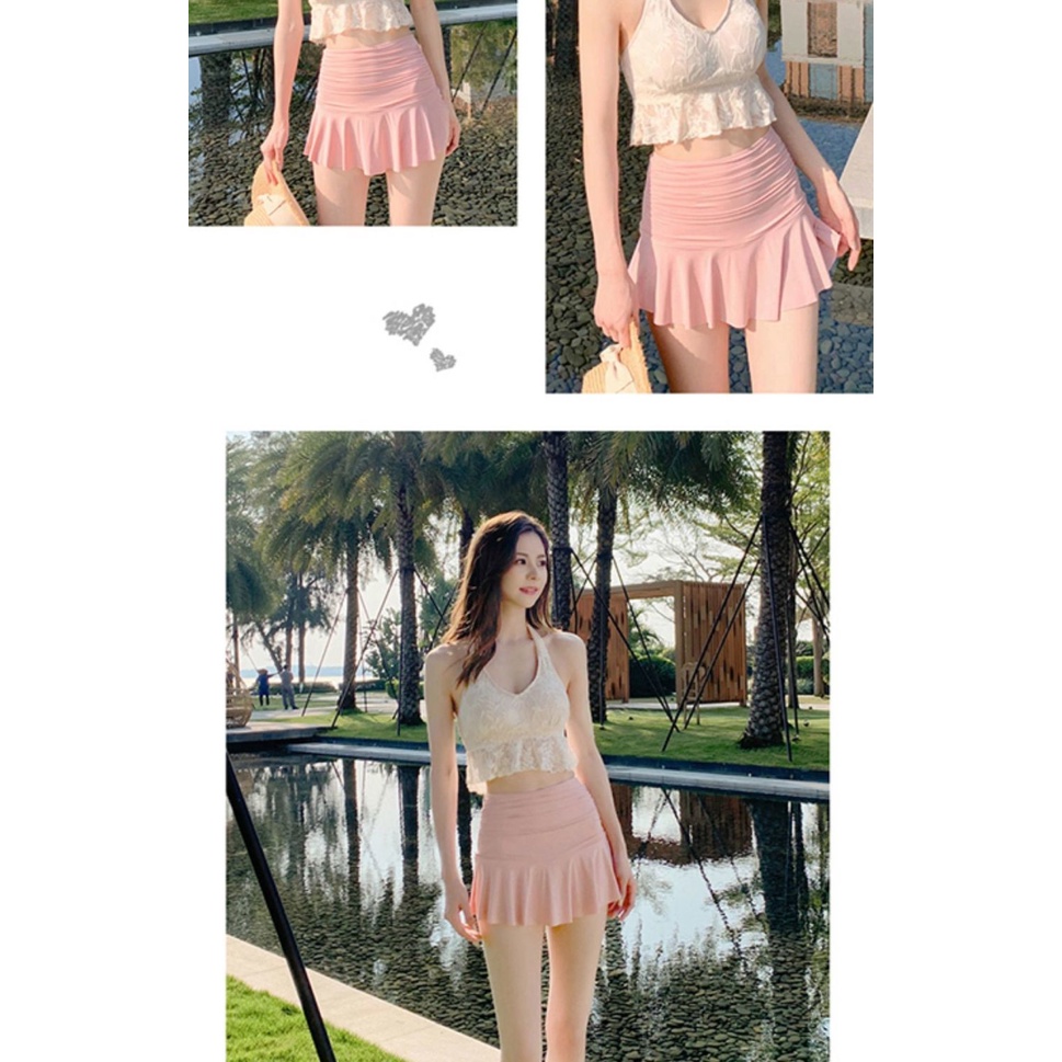 Một mảnh áo tắm phụ nữ ngực với nếp gấp Nhật Bản và Hàn Quốc phong cách cho phụ nữ