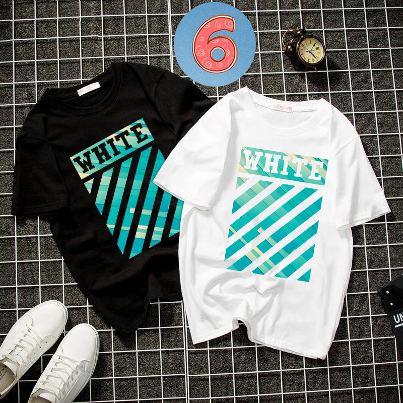 Album 10 - Bst áo thun unisex form rộng WHITE vải dày mịn