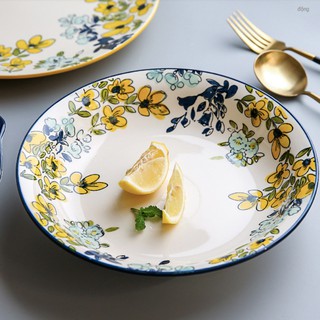 Đĩa sứ decor , đĩa sâu lòng bầu dục Fiore