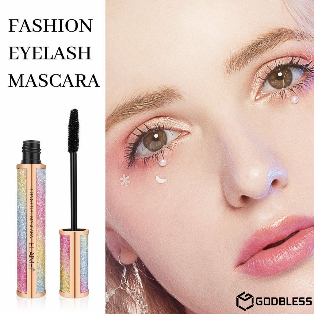 Ready stock ALIVER Waterproof Silk Curl Fiber Lash Mascara Starry Sky Mascara Eyelash Extension Black Thick Lengthening Mascara godbless