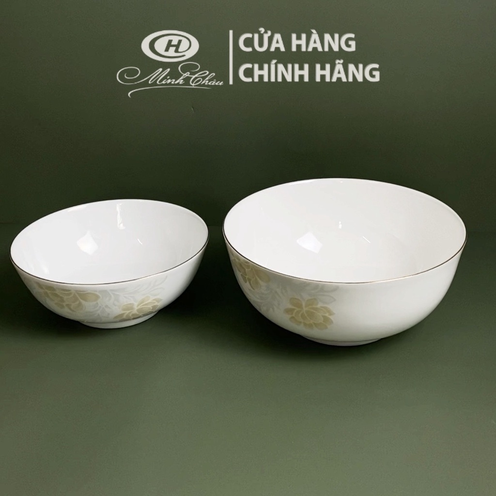 [Sứ Siêu Nhẹ] Bát Tô Sứ Xương Hoa Cao Cấp - Sứ Minh Châu - Vỡ 1 Đổi 1