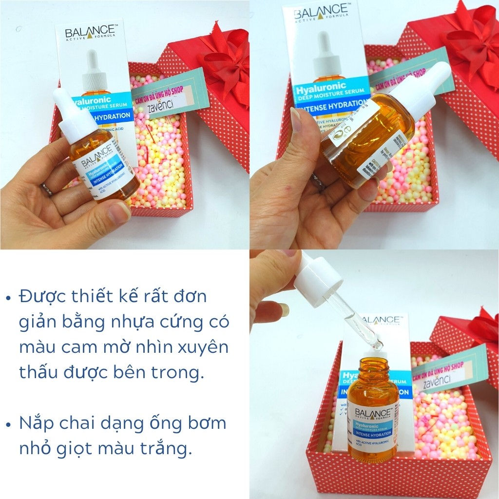 Serum BALANCE Cấp Nước Dưỡng Ẩm Balance Active Formula Hyaluronic Deep Moisture (30ml) | BigBuy360 - bigbuy360.vn