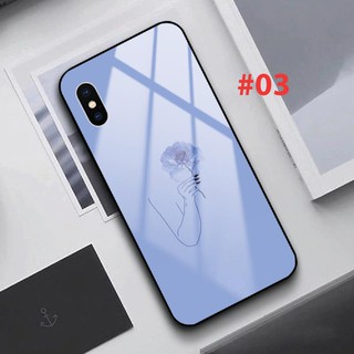 Ốp lưng kính Samsung Galaxy Note 8 Note 9 Note 10 Note 10 Plus in hình HOA
